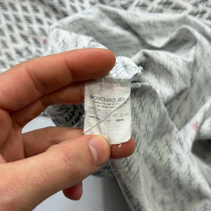 Moschino Jeans 00’s Tally Monogram Boxy T-shirt - L