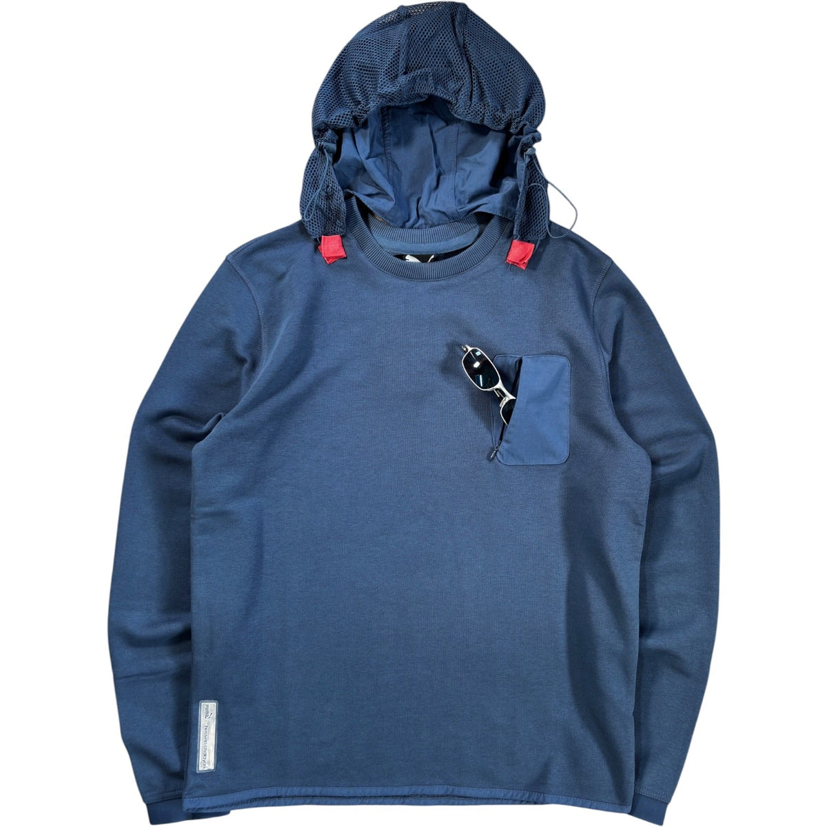 Puma by Hussein Chalayan 2013 Detachable Hood Sweatshirt M | Medium, Blue