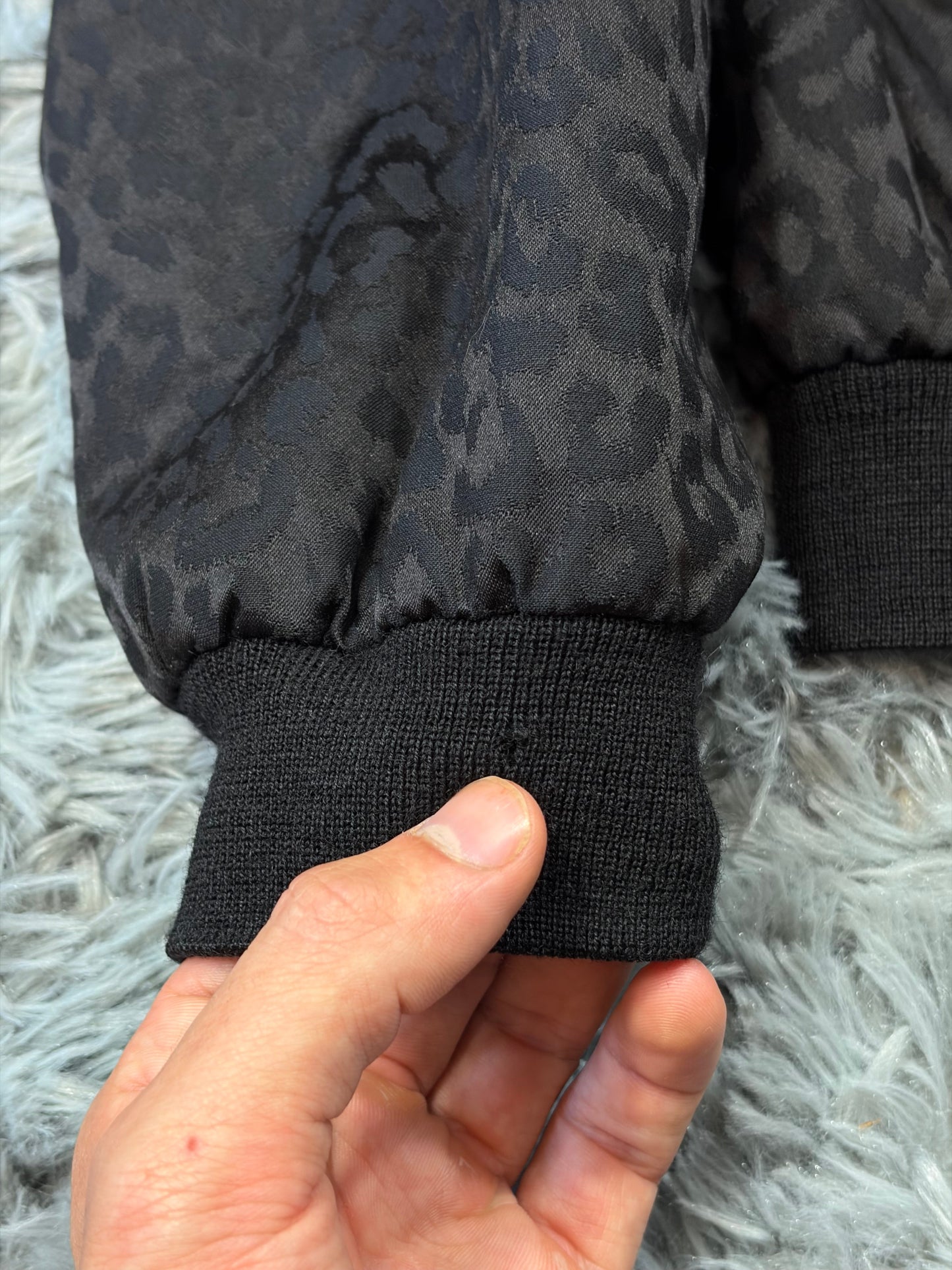 Saint Laurent SS14 Hedi Slimane Black Leopard Bomber Jacket - IT48 | O/S, Black