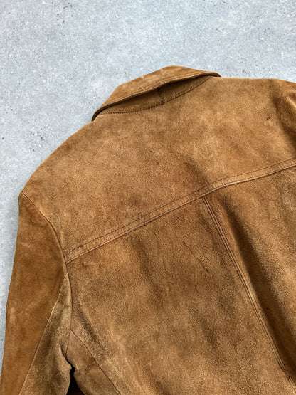 Vintage Suede Belted Jacket - M/L