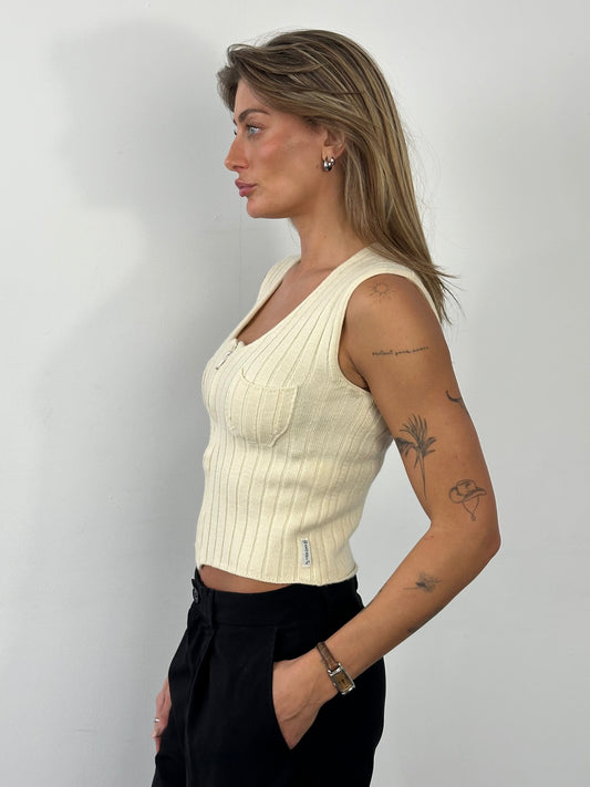 Armani Jeans 1990s Pure Wool Knit Top - XS