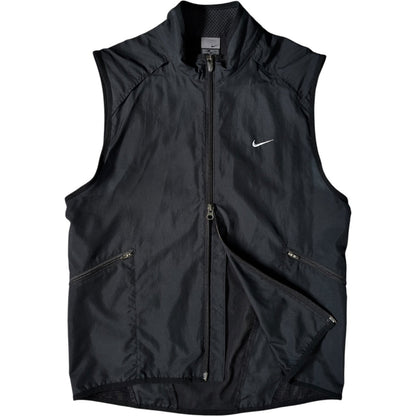 Nike 00's Dual Zip Mesh Vest Jacket S | Small, Black