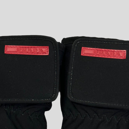 Prada Sport 00’s Articulated Ski Gloves - 9 | Large, Red