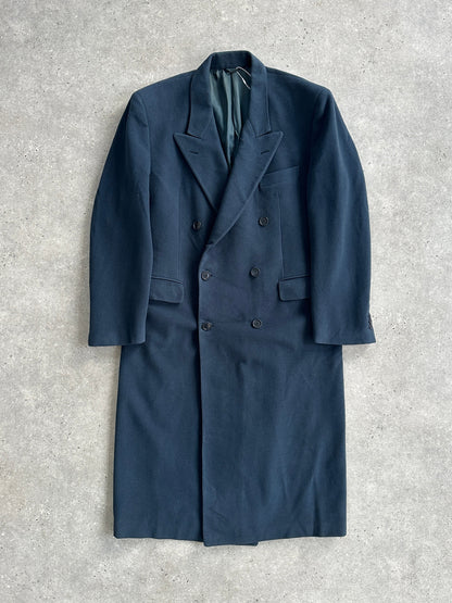 Moschino 1990s Pure Wool Double Breasted Coat - XL/XXL