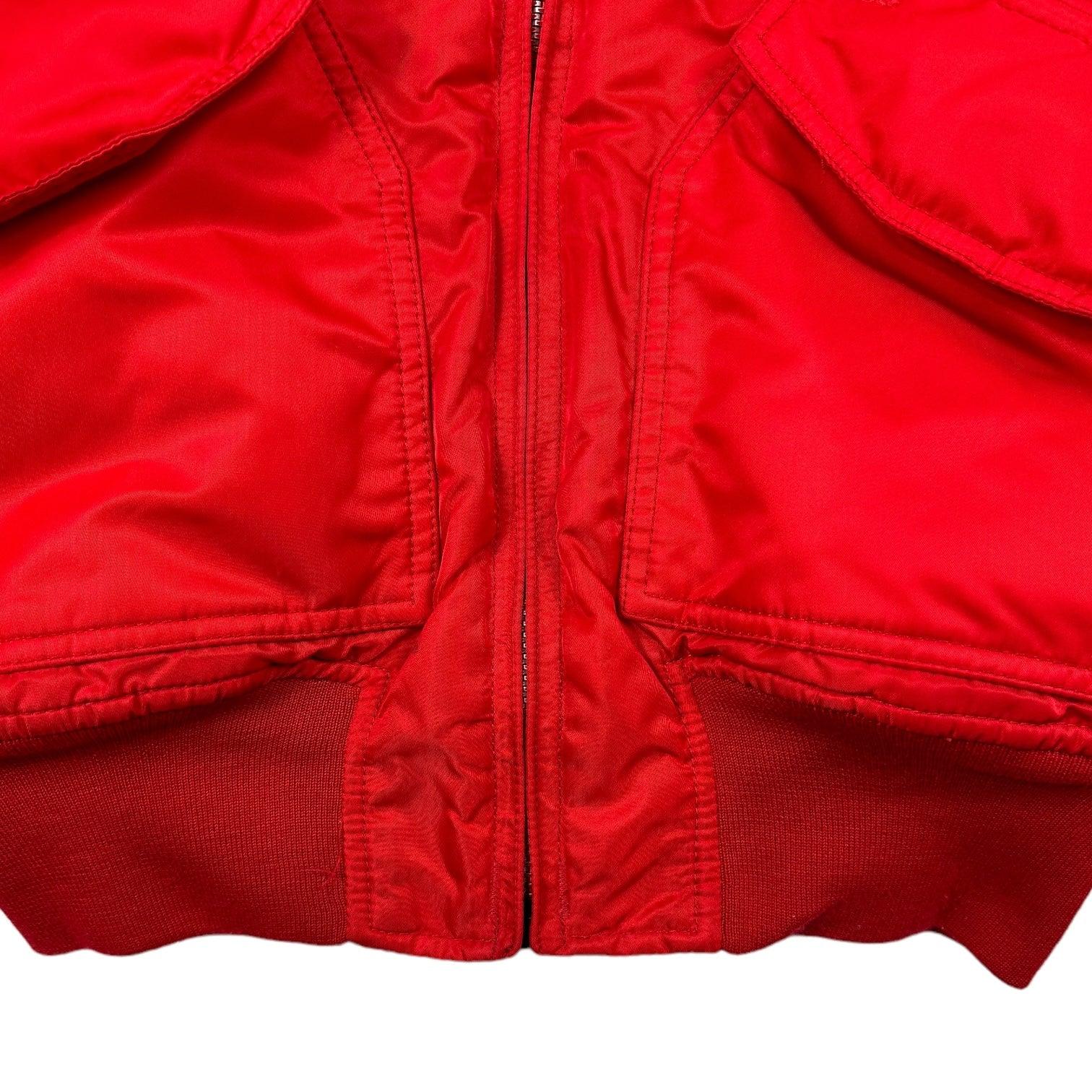 Schott NYC Red Bomber Jacket - Known Source