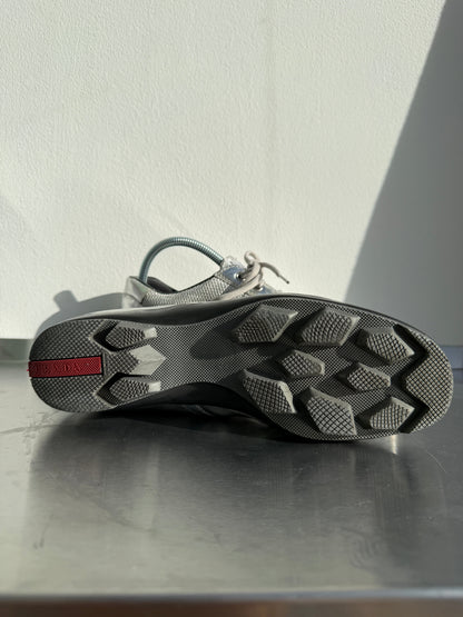 Prada Sport 00s Metallic Trainers | UK 37.5, Metallic Silver