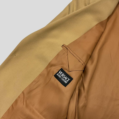Versace Jeans Couture 00’s Camel Rayon Blazer Suit Jacket - IT50 (M/L) | Default Title, Brown