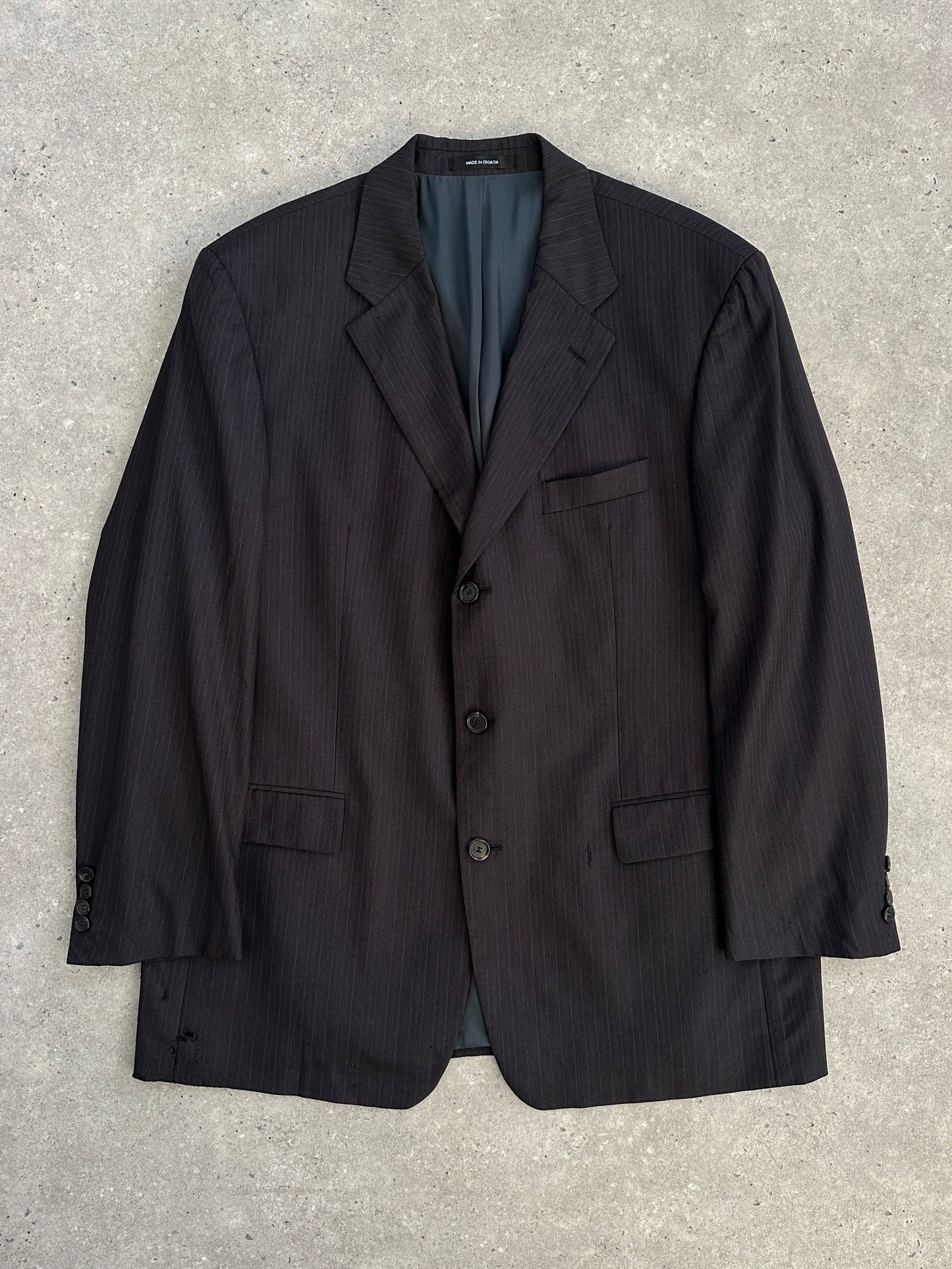 Hugo Boss x Loro Piana Striped Pure Wool Single Breasted Blazer - M/L