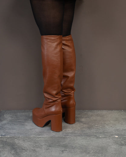 DRIES VAN NOTEN PLATFORM SHOES (EU 38, FITS LIKE 39)