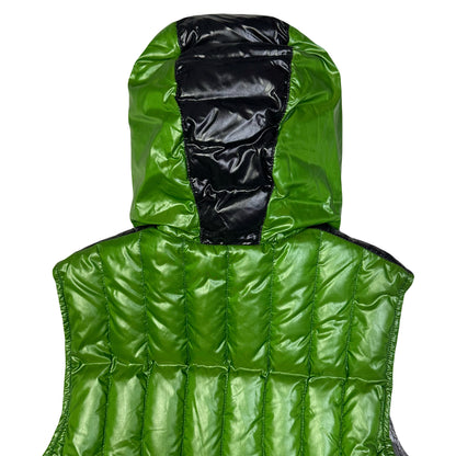 Duvetica Hooded Puffer Gilet In Green ( M )