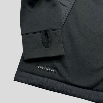 Nike 2002 Nylon Panelled Technical Soft Shell Jacket - L | Black