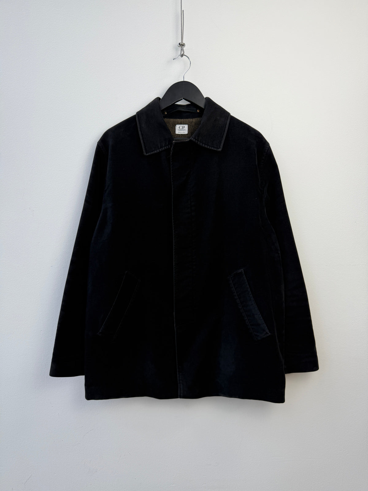 C.P. Company 00s Moleskin Car Coat | Large, Red