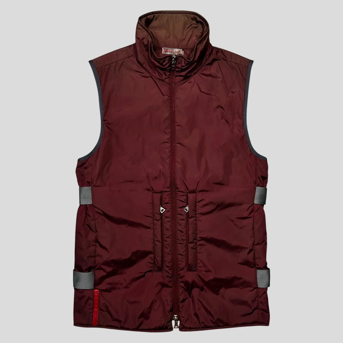 Prada Sport 1999 Nylon Bondage Mesh Padded Gilet - IT48 (S/M)