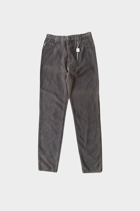 Moschino Vintage Slim Fit High Waisted Brown Trousers 30