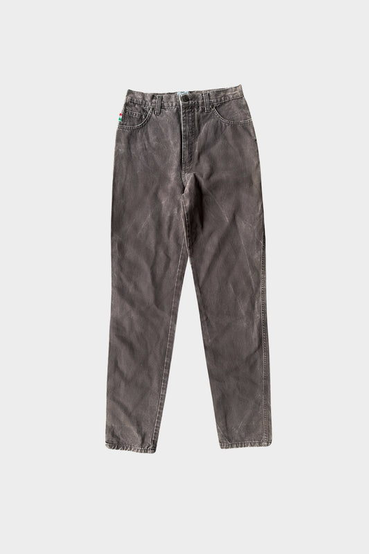 Moschino Vintage Slim Fit High Waisted Brown Trousers 29