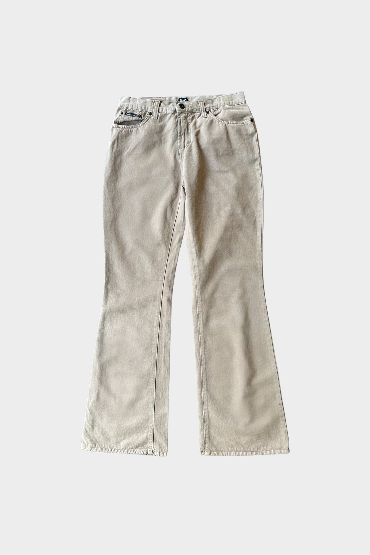 Dolce & Gabbana Boot Cut Camel Beige Jeans 31