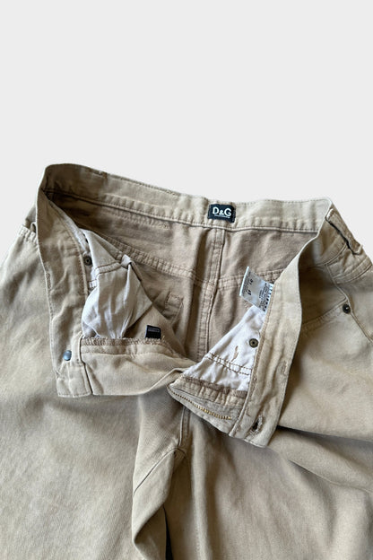 Dolce & Gabbana Boot Cut Camel Beige Jeans 31