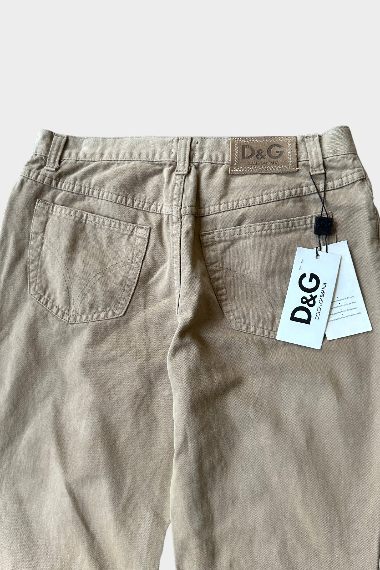 Dolce & Gabbana Boot Cut Camel Beige Jeans 31