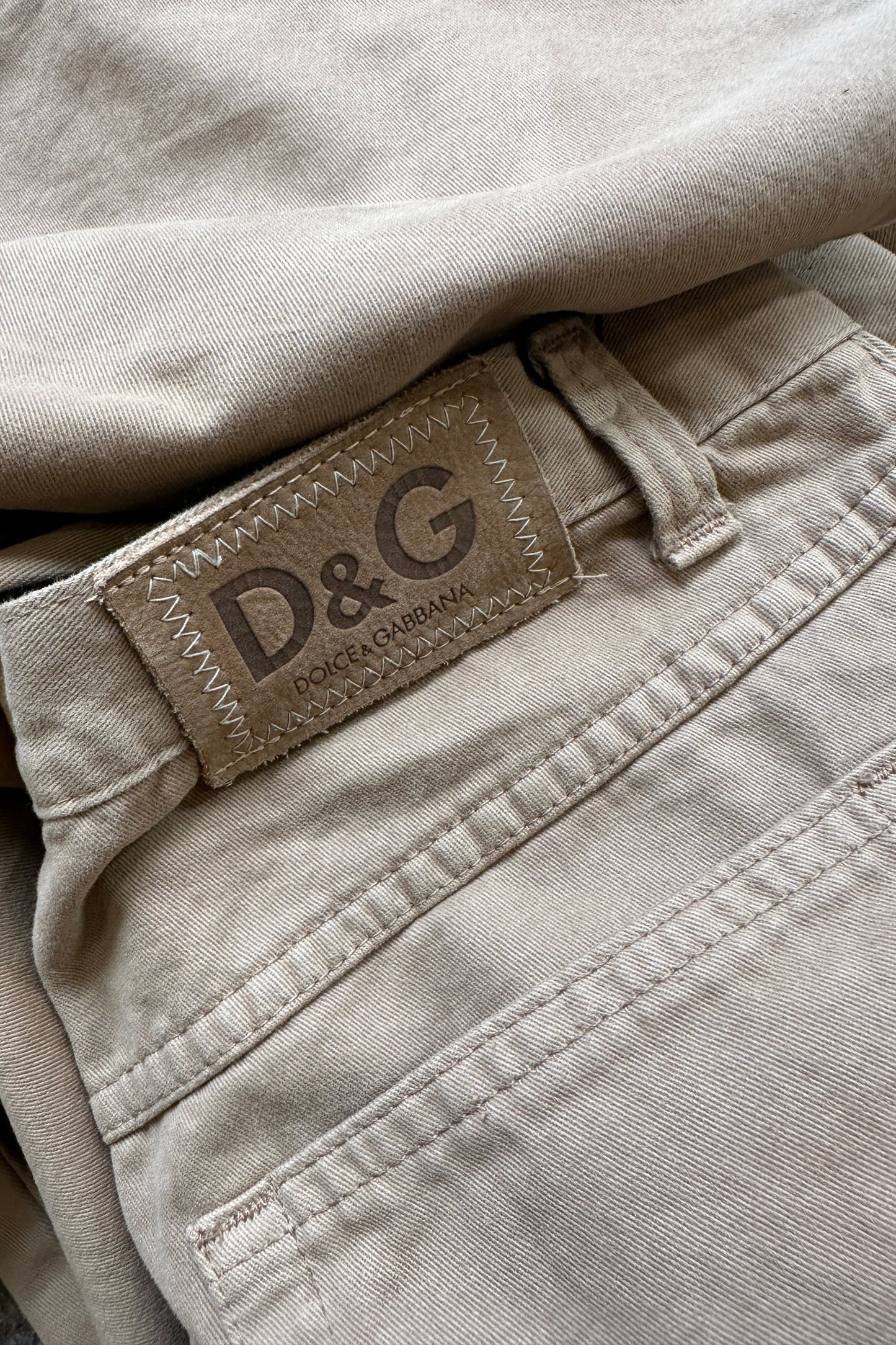 Dolce & Gabbana Boot Cut Camel Beige Jeans 31