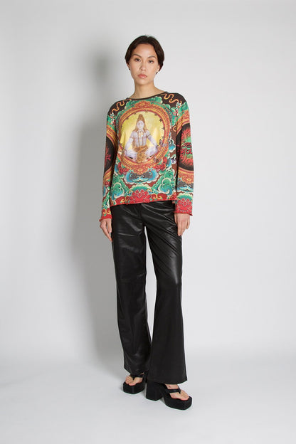 Jean Paul Gaultier 1990s Vintage Shiva Tattoo Top