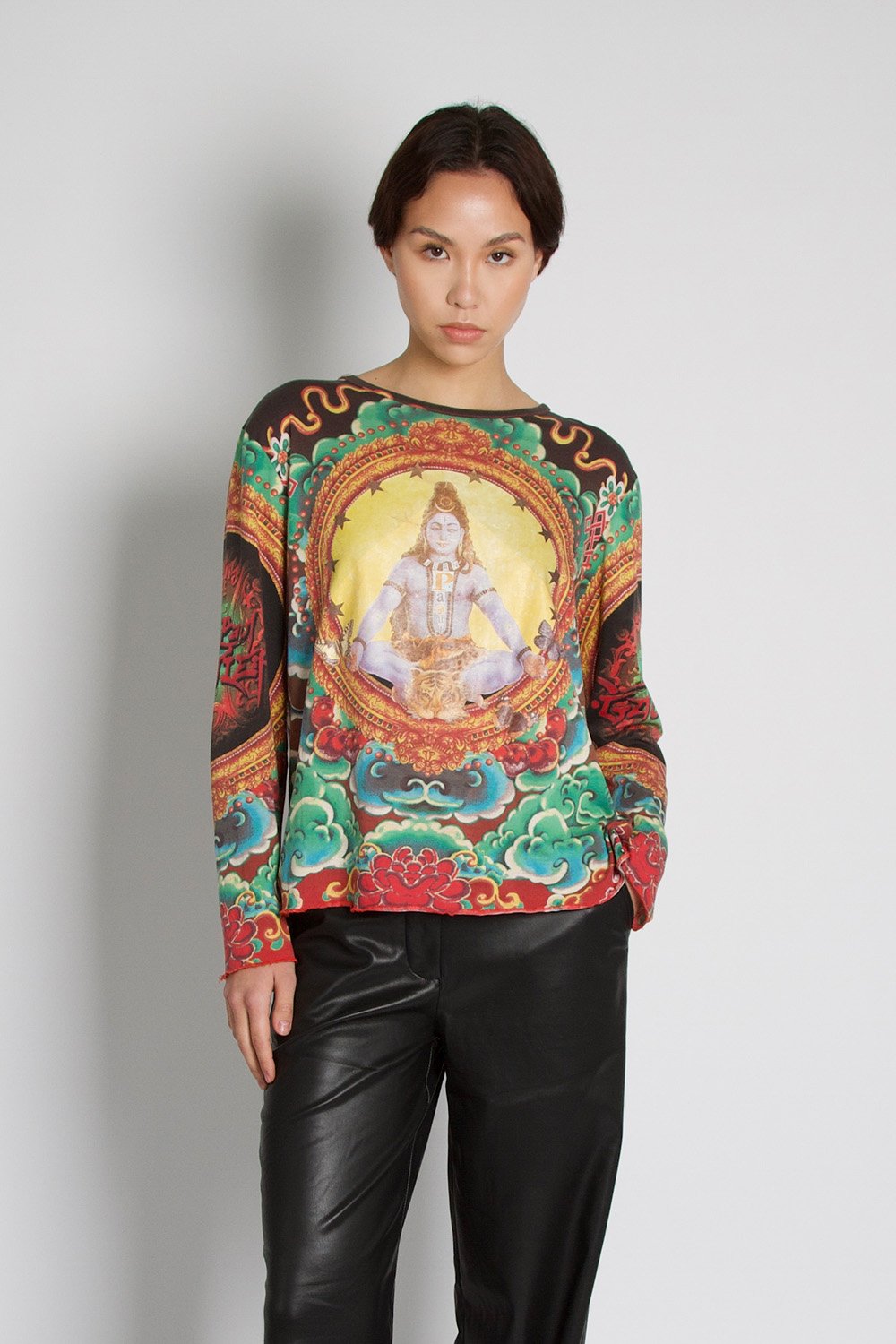 Jean Paul Gaultier 1990s Vintage Shiva Tattoo Top