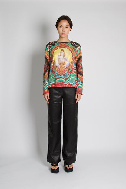 Jean Paul Gaultier 1990s Vintage Shiva Tattoo Top