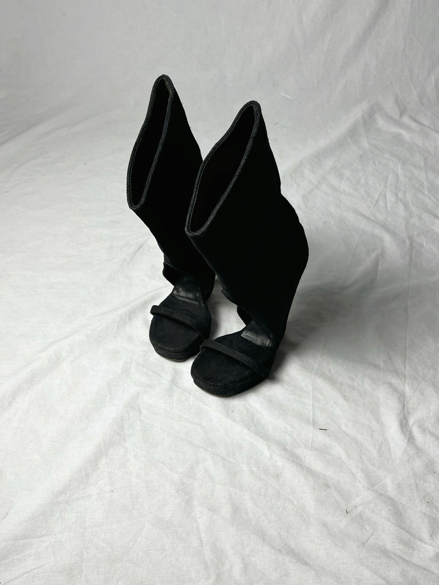 RICK OWENS SUEDE BOOT | Default Title, Black
