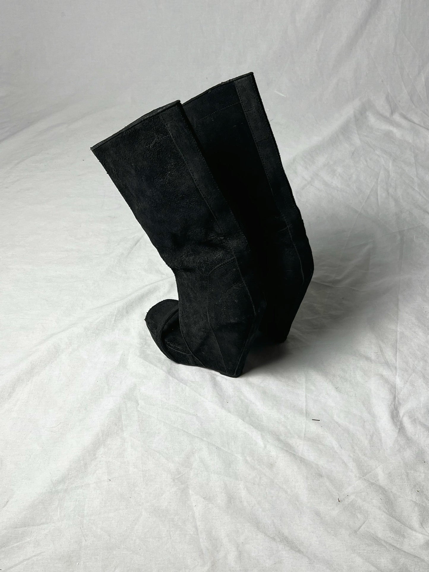 RICK OWENS SUEDE BOOT | Default Title, Black