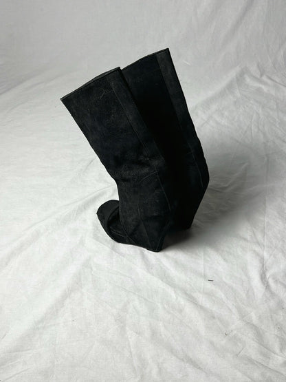 RICK OWENS SUEDE BOOT | Default Title, Black