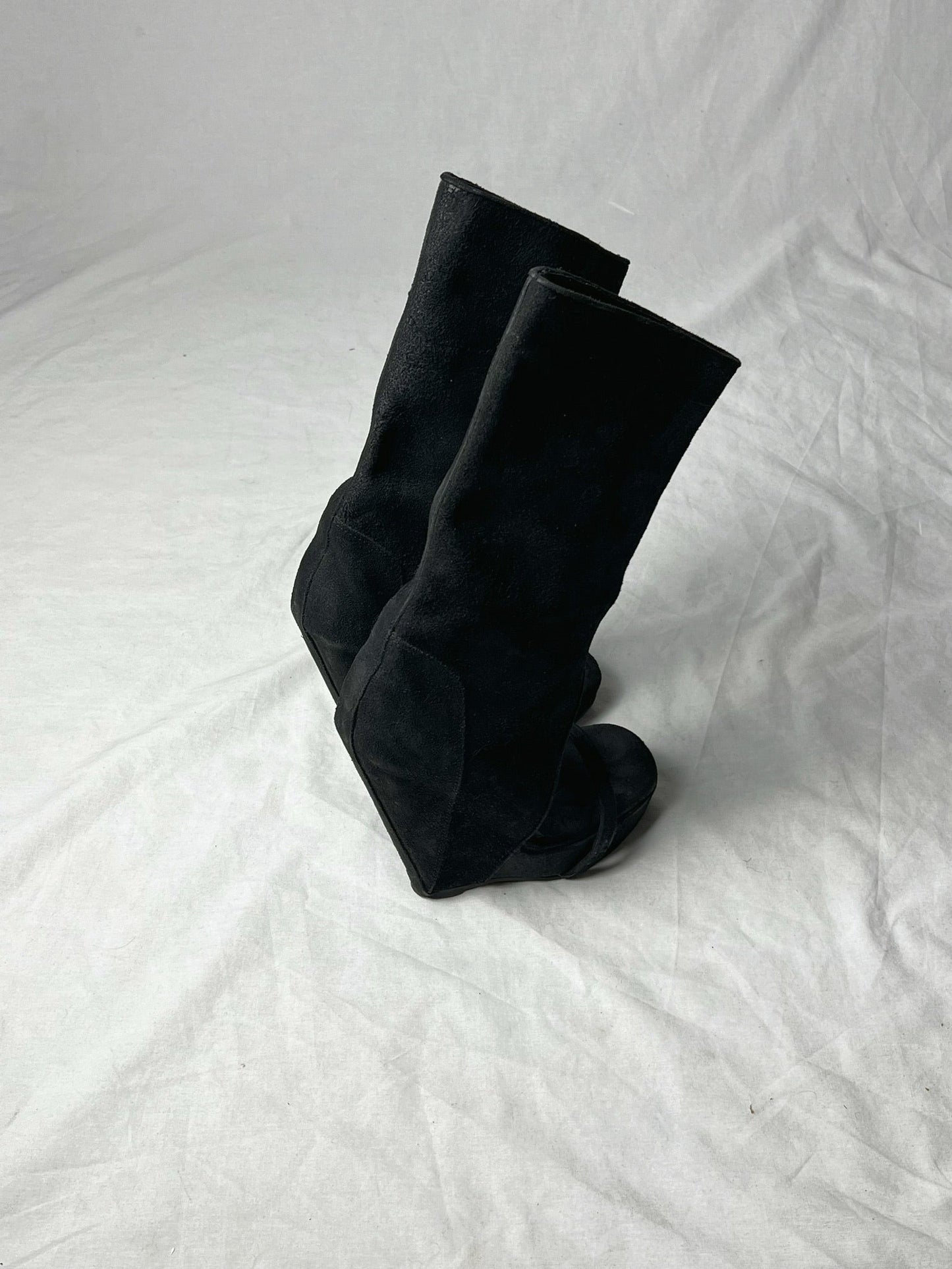 RICK OWENS SUEDE BOOT | Default Title, Black