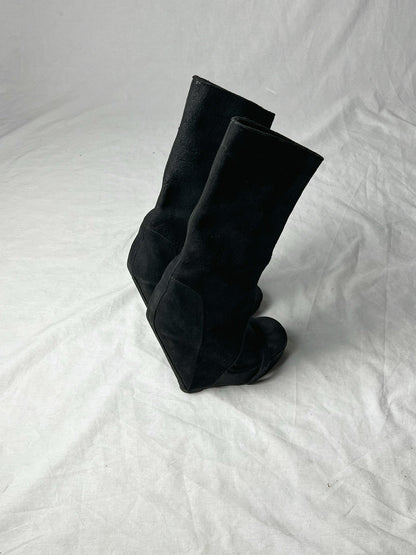 RICK OWENS SUEDE BOOT | Default Title, Black