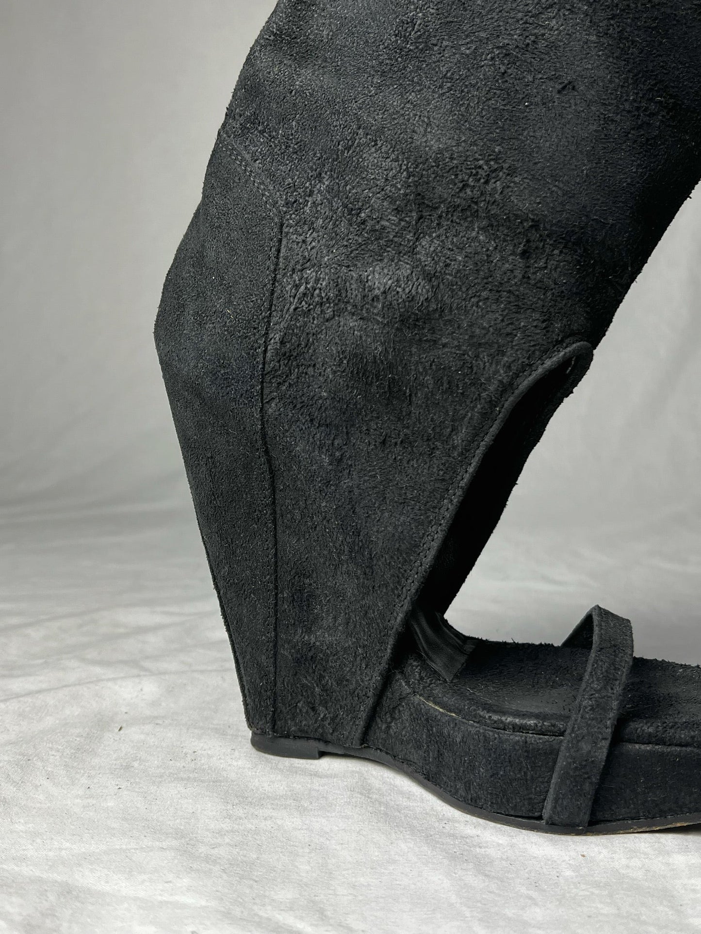 RICK OWENS SUEDE BOOT | Default Title, Black