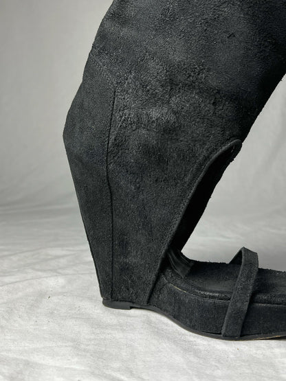 RICK OWENS SUEDE BOOT | Default Title, Black