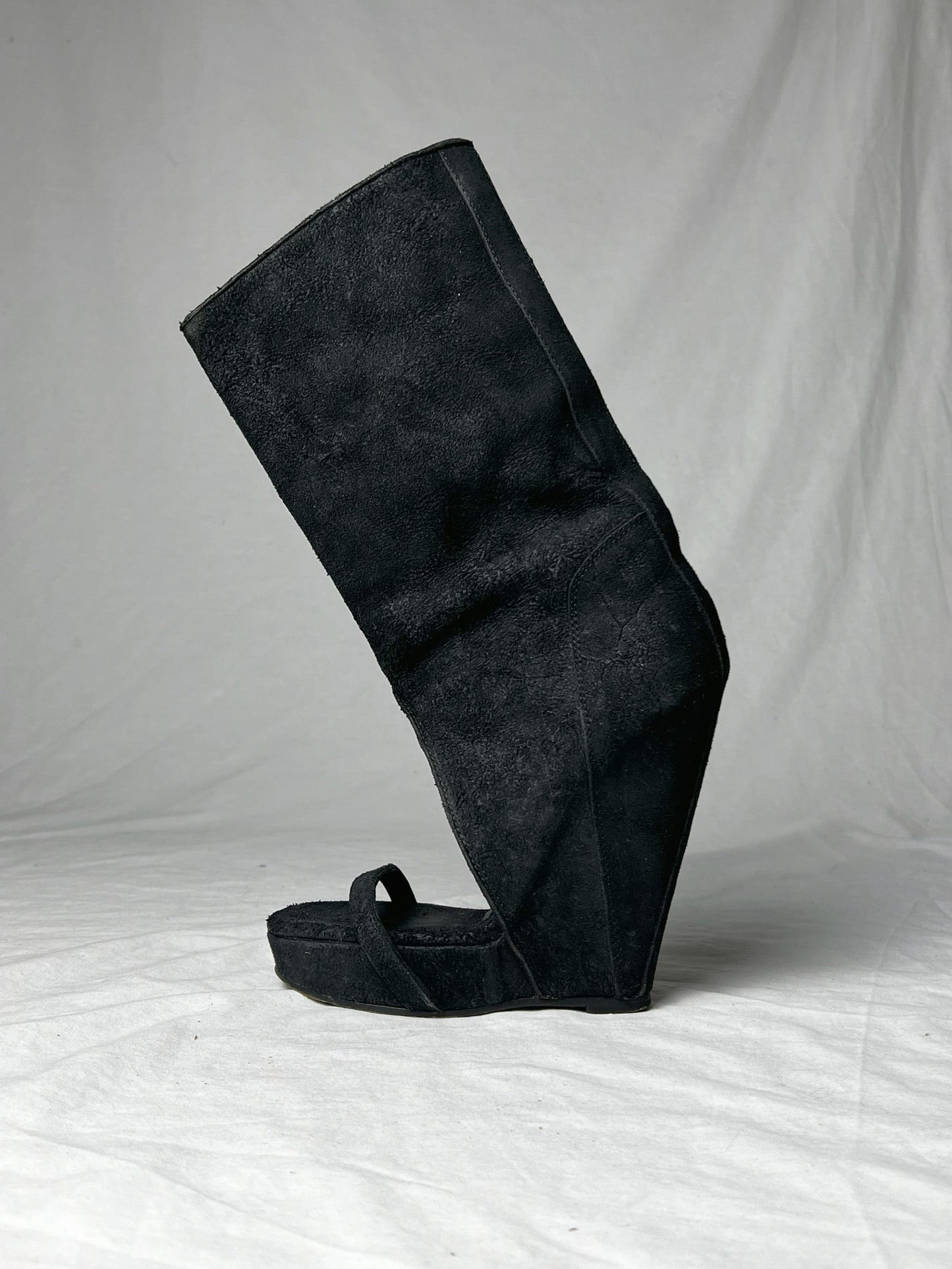RICK OWENS SUEDE BOOT | Default Title, Black