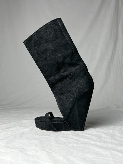 RICK OWENS SUEDE BOOT | Default Title, Black
