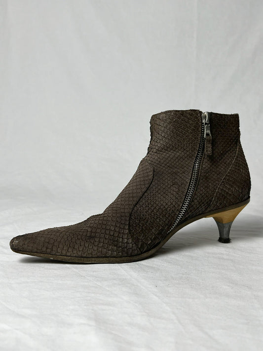 DRIES VAN NOTEN PYTHON BOOTS