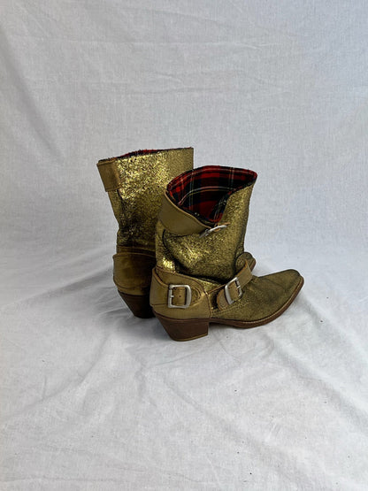 JUNYA WATANABE GOLD BUCKLE BOOT | Default Title, Gold