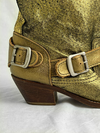 JUNYA WATANABE GOLD BUCKLE BOOT | Default Title, Gold