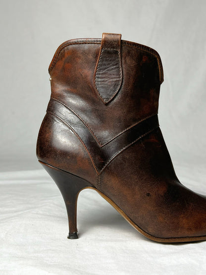 MARGIELA WESTERN HEELS | DEFAULT TITLE, Brown