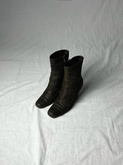 PRADA WESTERN KITTEN HEEL | Default Title, Brown