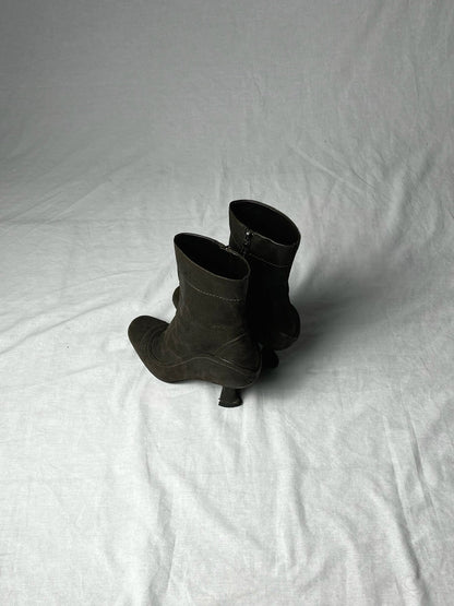 PRADA WESTERN KITTEN HEEL | Default Title, Brown