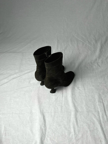 PRADA WESTERN KITTEN HEEL | Default Title, Brown
