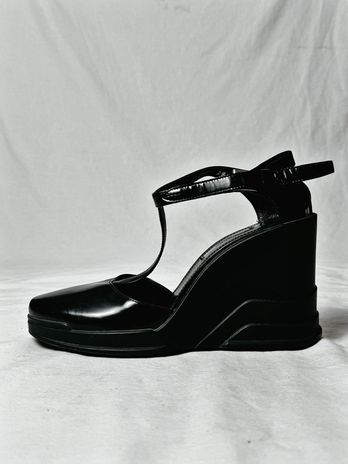 PRADA PLATFORM SANDALS | DEFAULT TITLE, Black