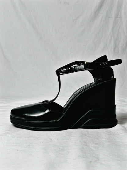 PRADA PLATFORM SANDALS | DEFAULT TITLE, Black