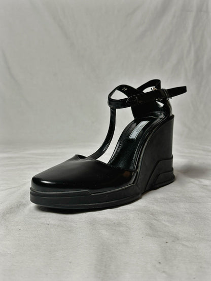 PRADA PLATFORM SANDALS | DEFAULT TITLE, Black