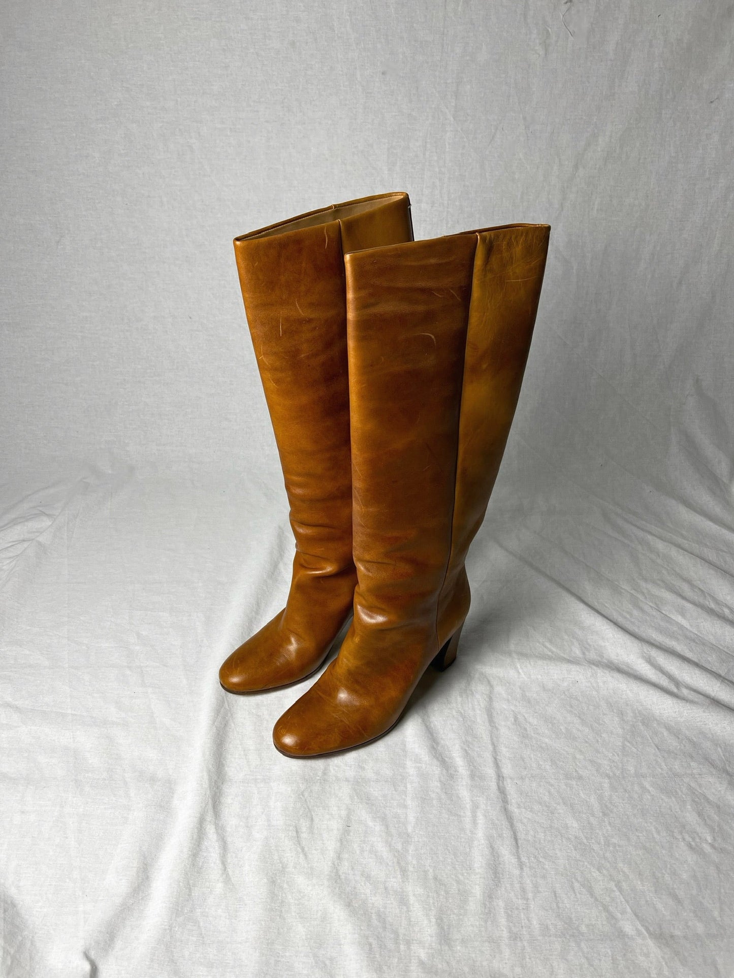 MARGIELA TWO TONE KNEE HIGH | DEFAULT TITLE, Tan