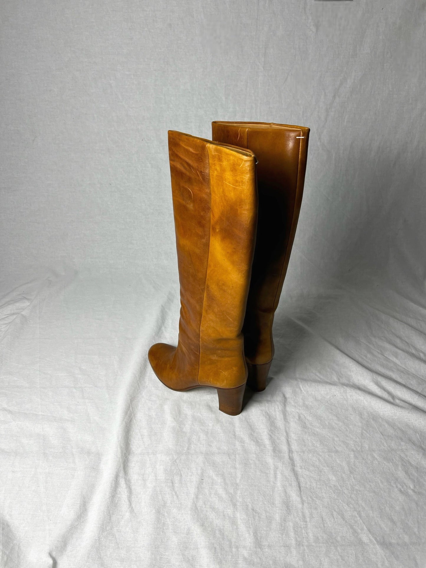 MARGIELA TWO TONE KNEE HIGH | DEFAULT TITLE, Tan