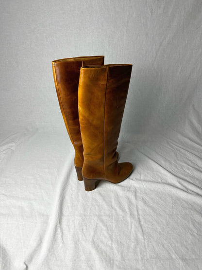 MARGIELA TWO TONE KNEE HIGH | DEFAULT TITLE, Tan