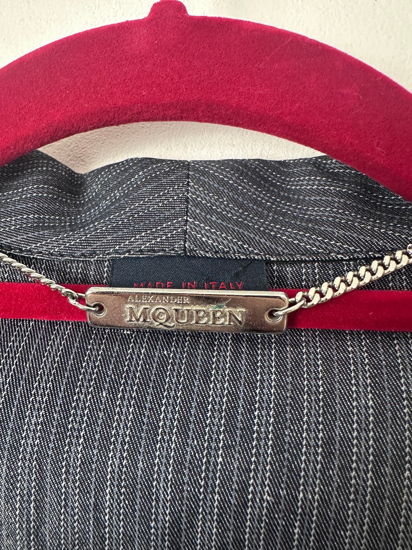Alexander McQueen metal Tag