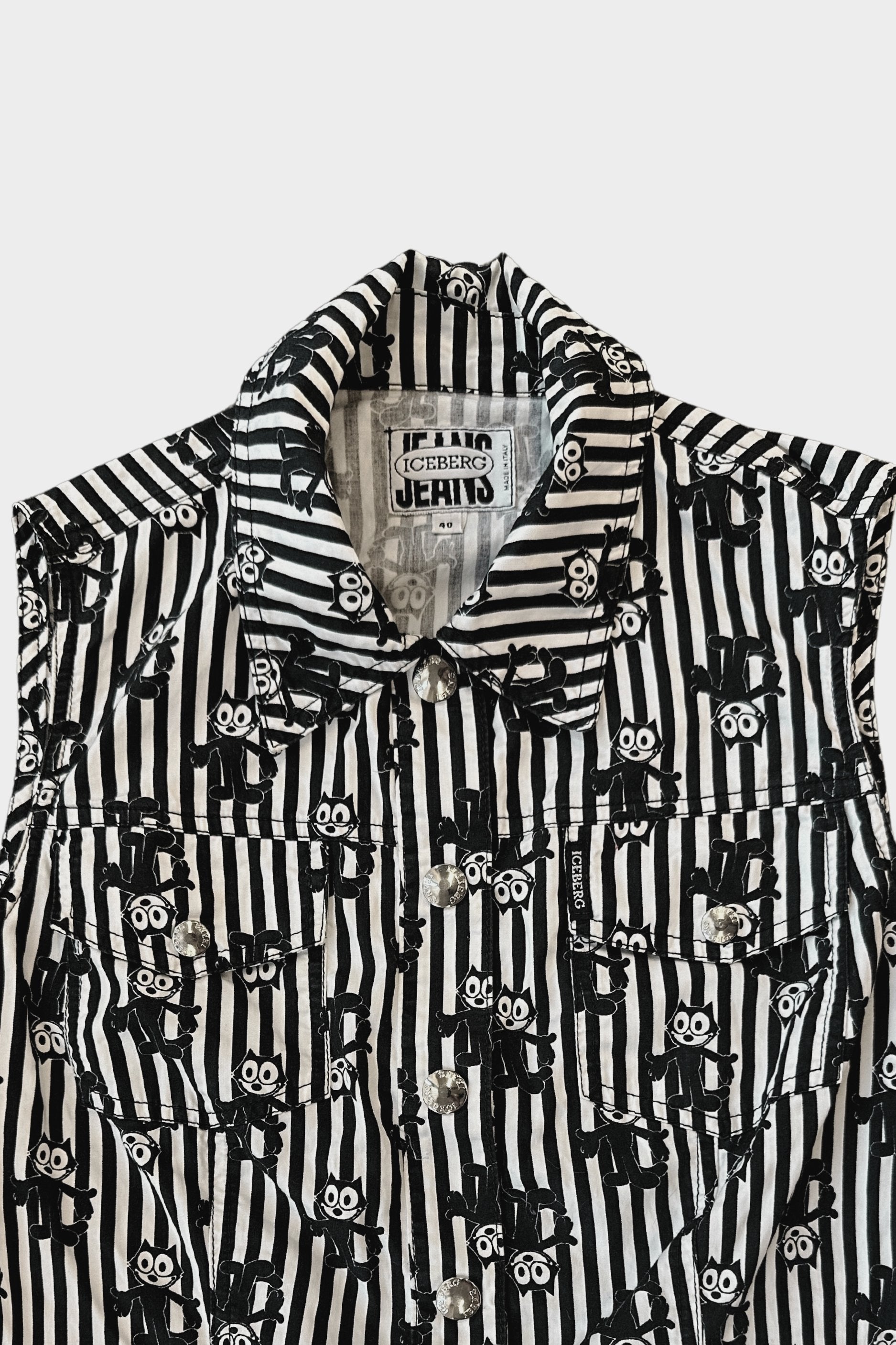 Iceberg Jeans Vintage Felix Stripe Print Top – Known Source